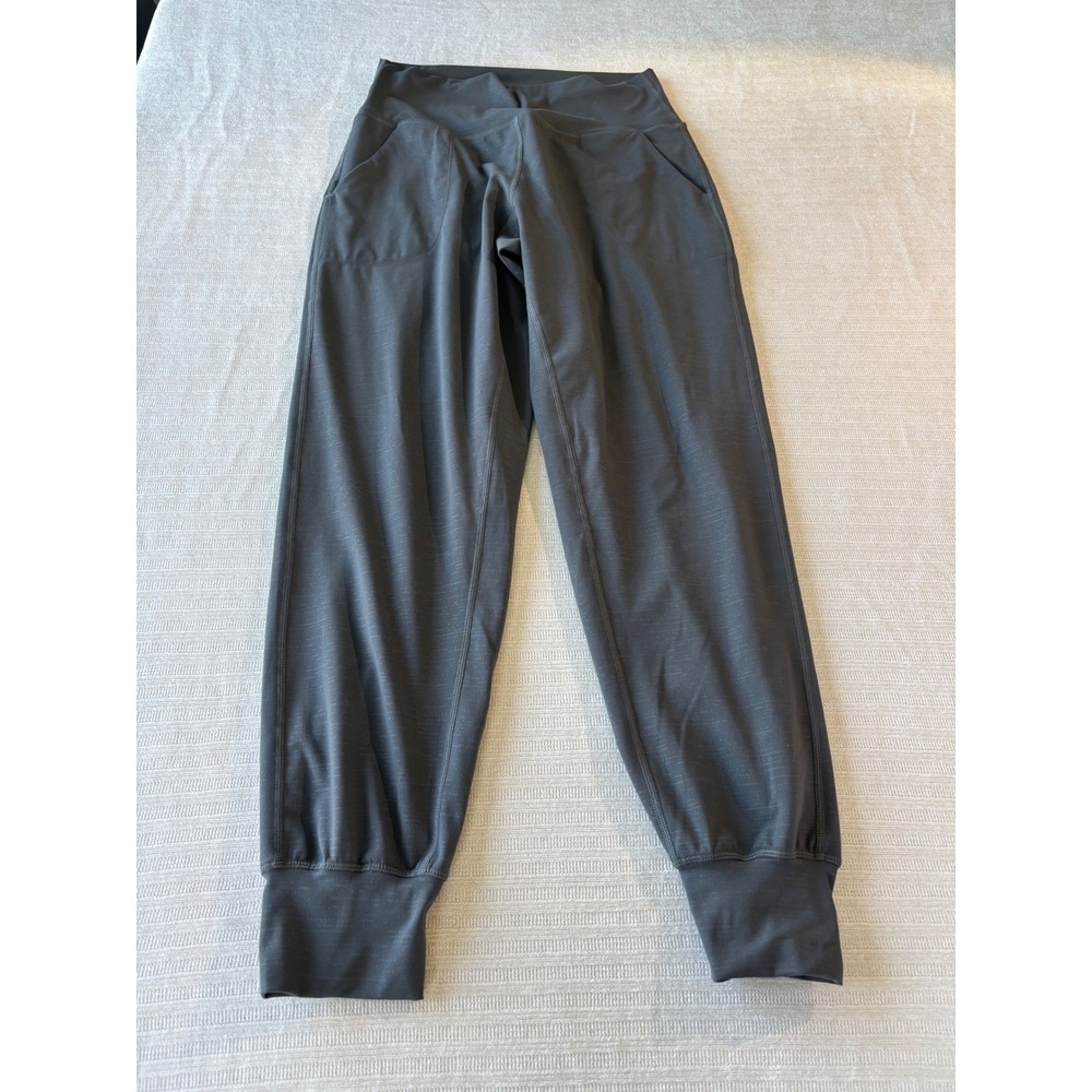 ZYIA Active Gray Space Dye High Waisted Joggers Side Pockets Womens Size S